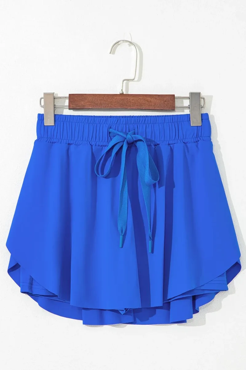 Jupes-shorts actives à cordon de serrage