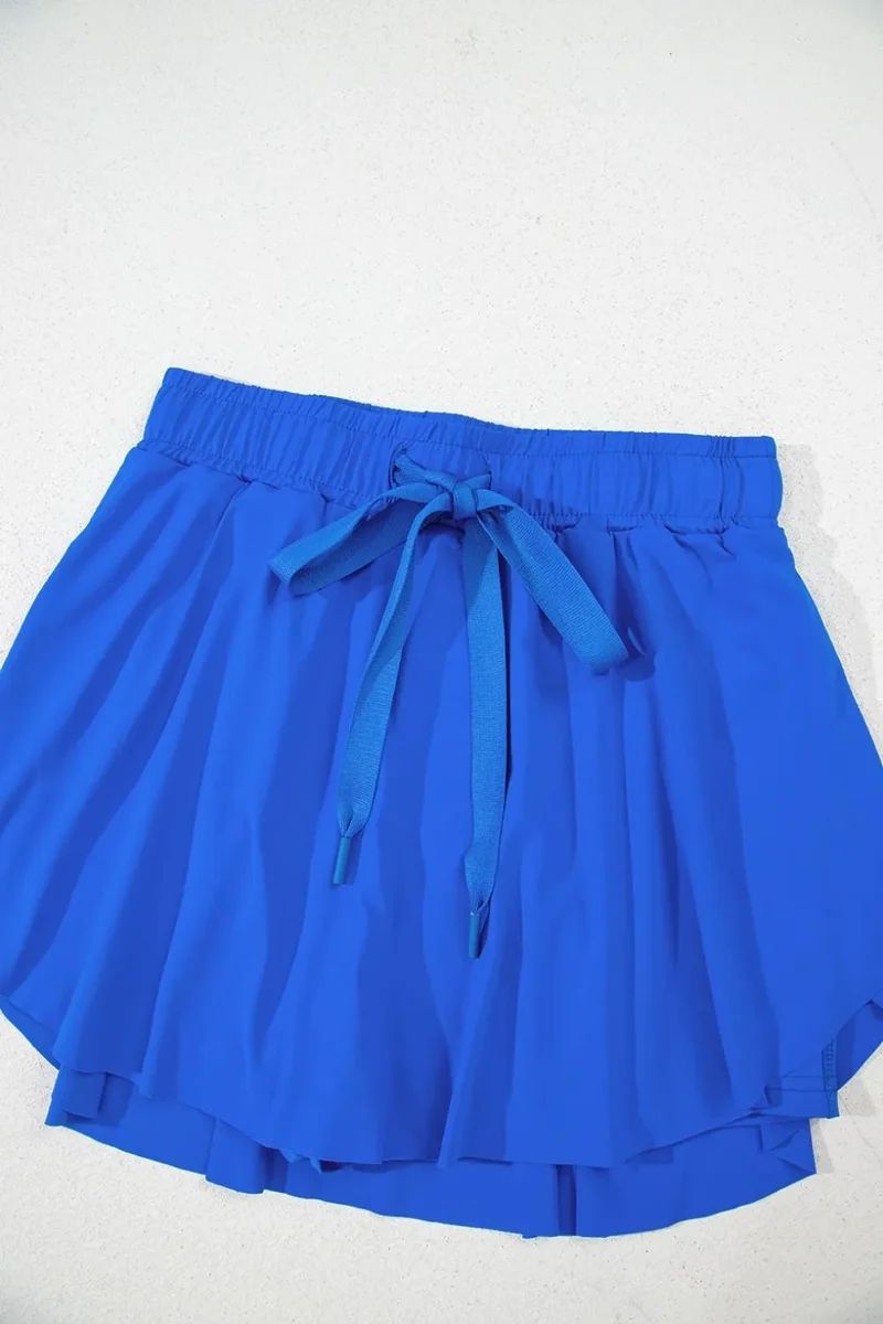 Jupes-shorts actives à cordon de serrage