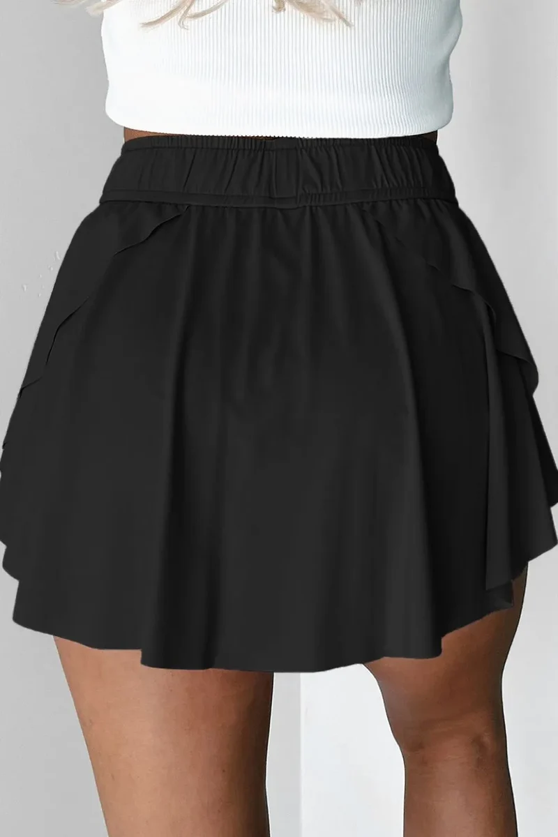 Jupes-shorts actives à cordon de serrage