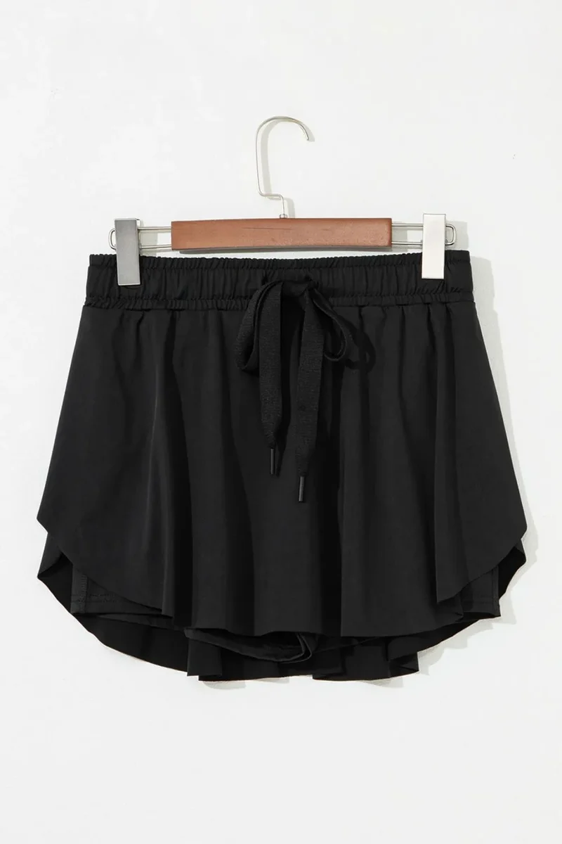 Jupes-shorts actives à cordon de serrage