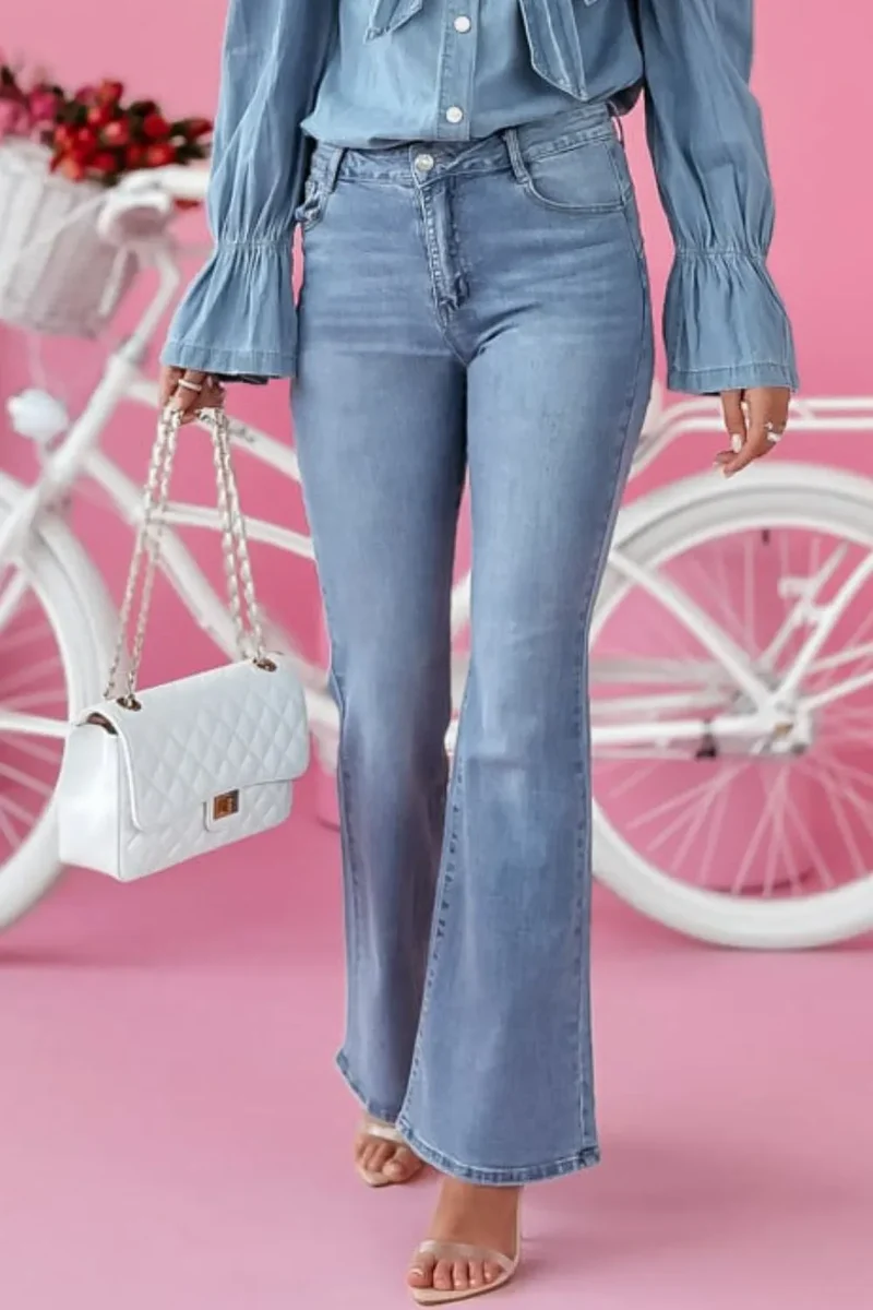 Jean bootcut avec poches