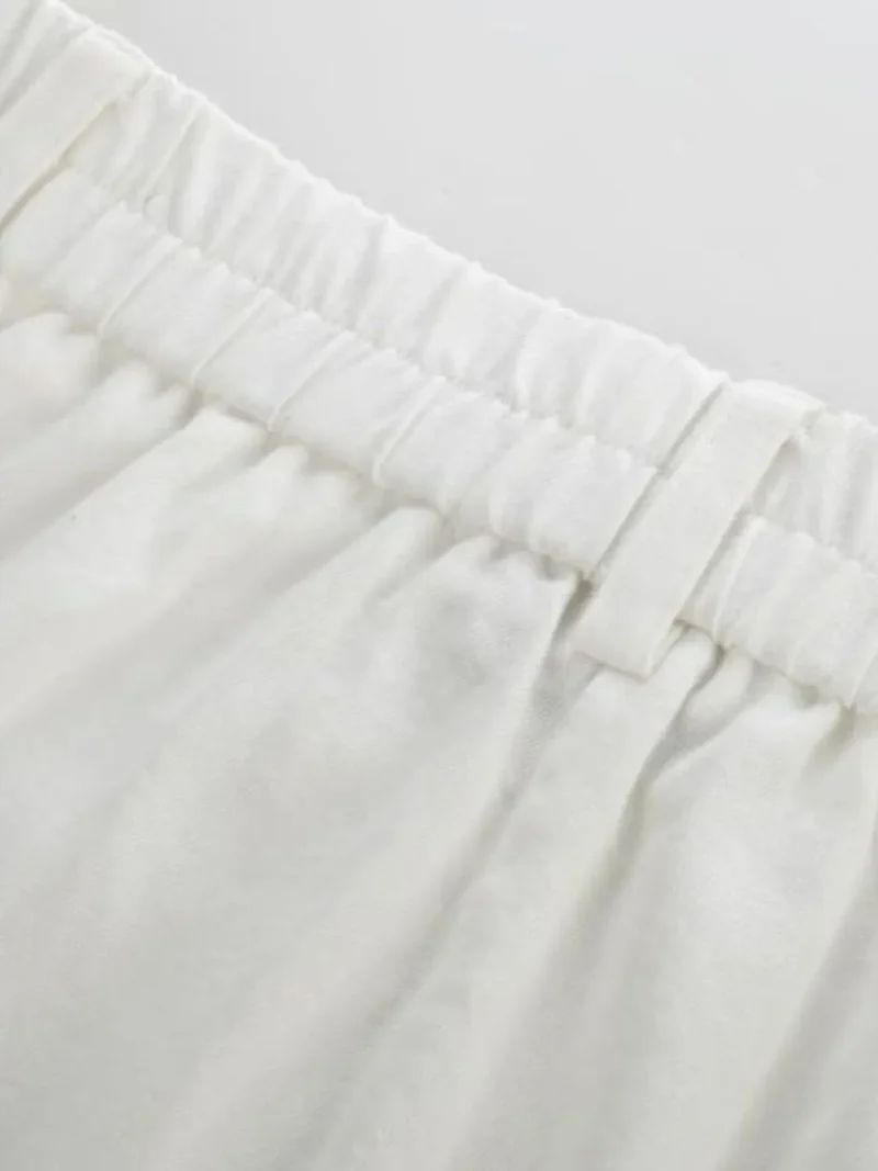 Pantalon large taille haute