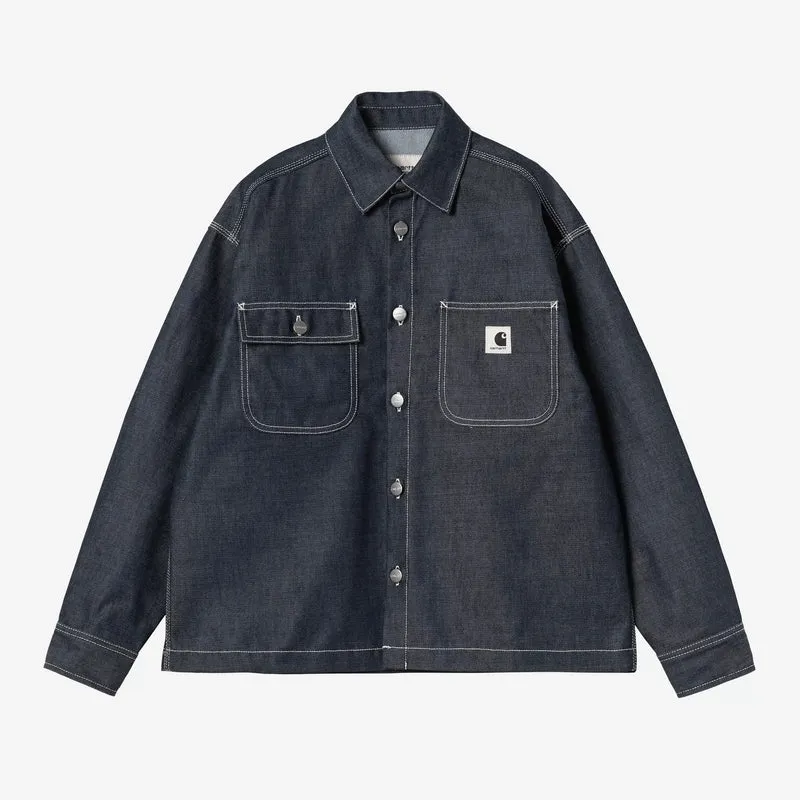 W Louis Shirt Jac Blue Rigid