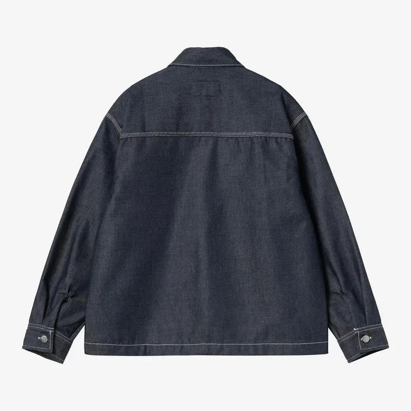 W Louis Shirt Jac Blue Rigid