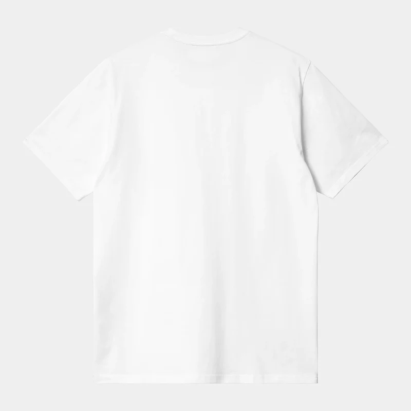 S/S Pocket Heart T-Shirt White/Red