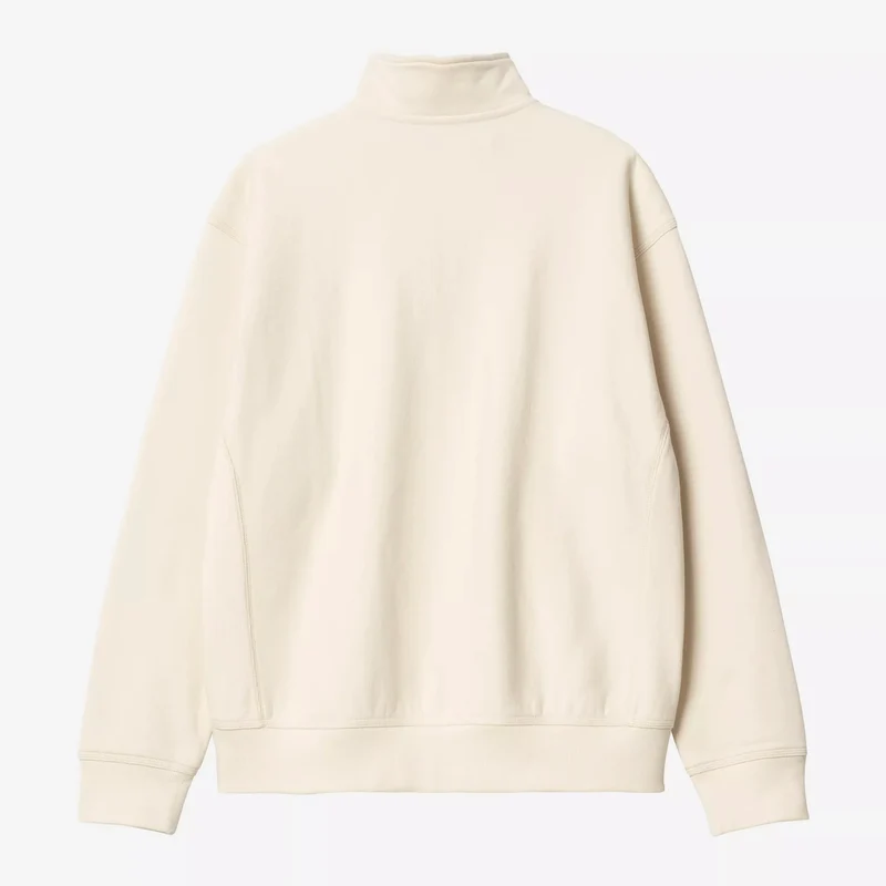 Half Zip American Script Sweat Natural