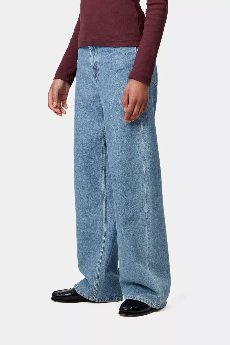 W Jane Pant Blue Heavy Stone Washed