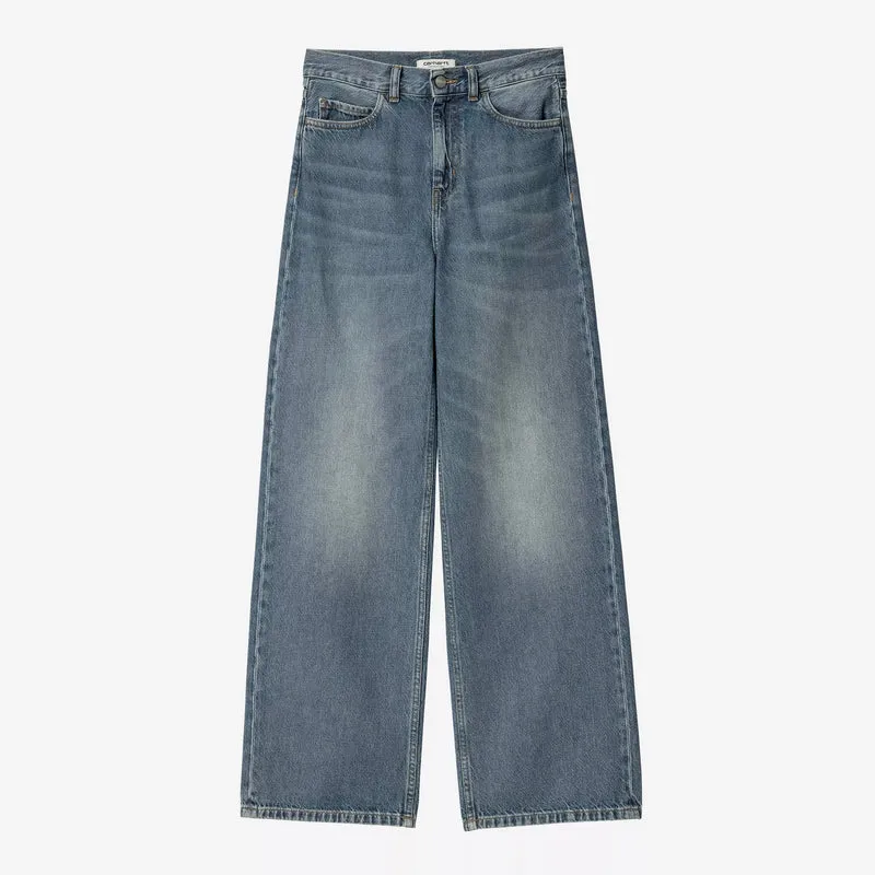 W Jane Pant Blue Dark Used Wash