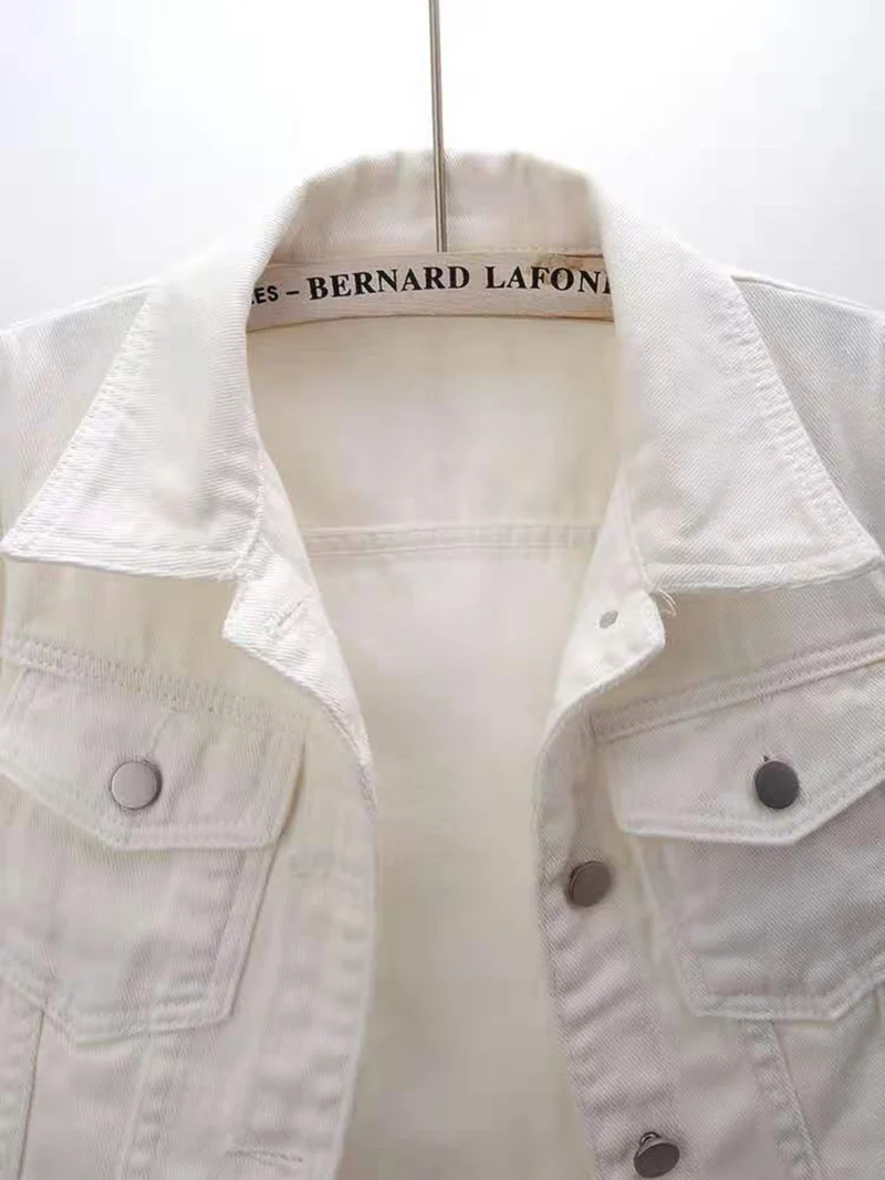 Veste courte en jean grande taille