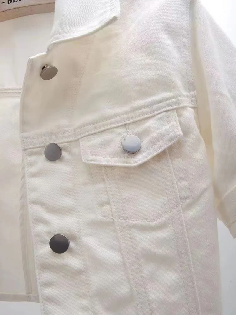 Veste courte en jean grande taille