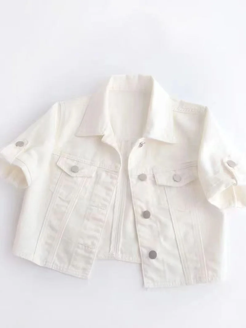 Veste courte en jean grande taille