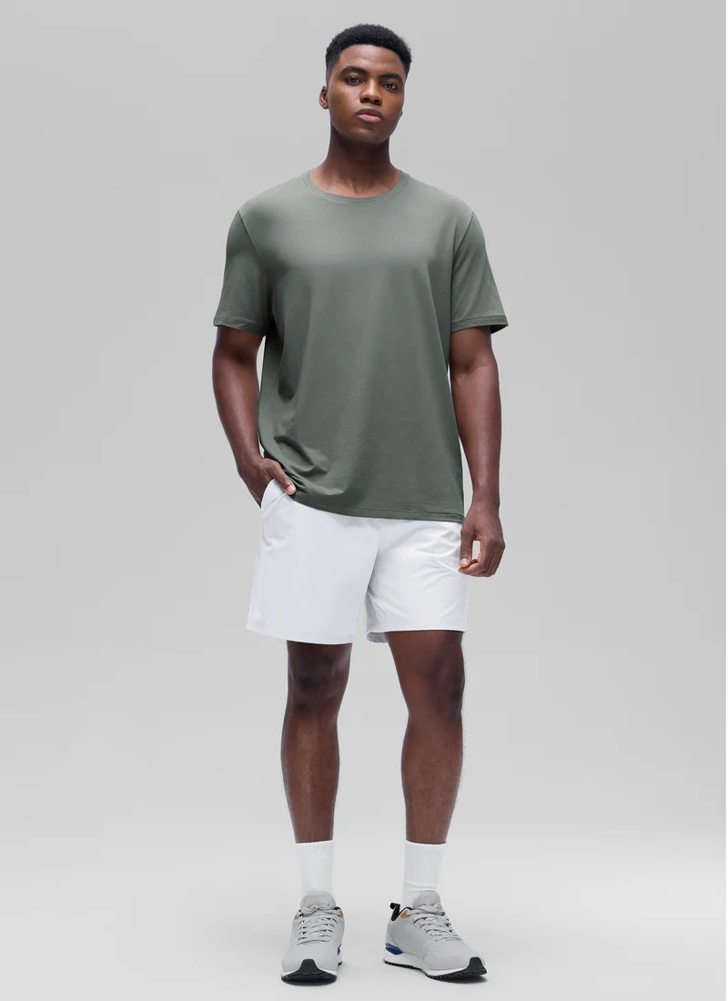 Poly Cotton-Blend Lightweight Short Sleeve