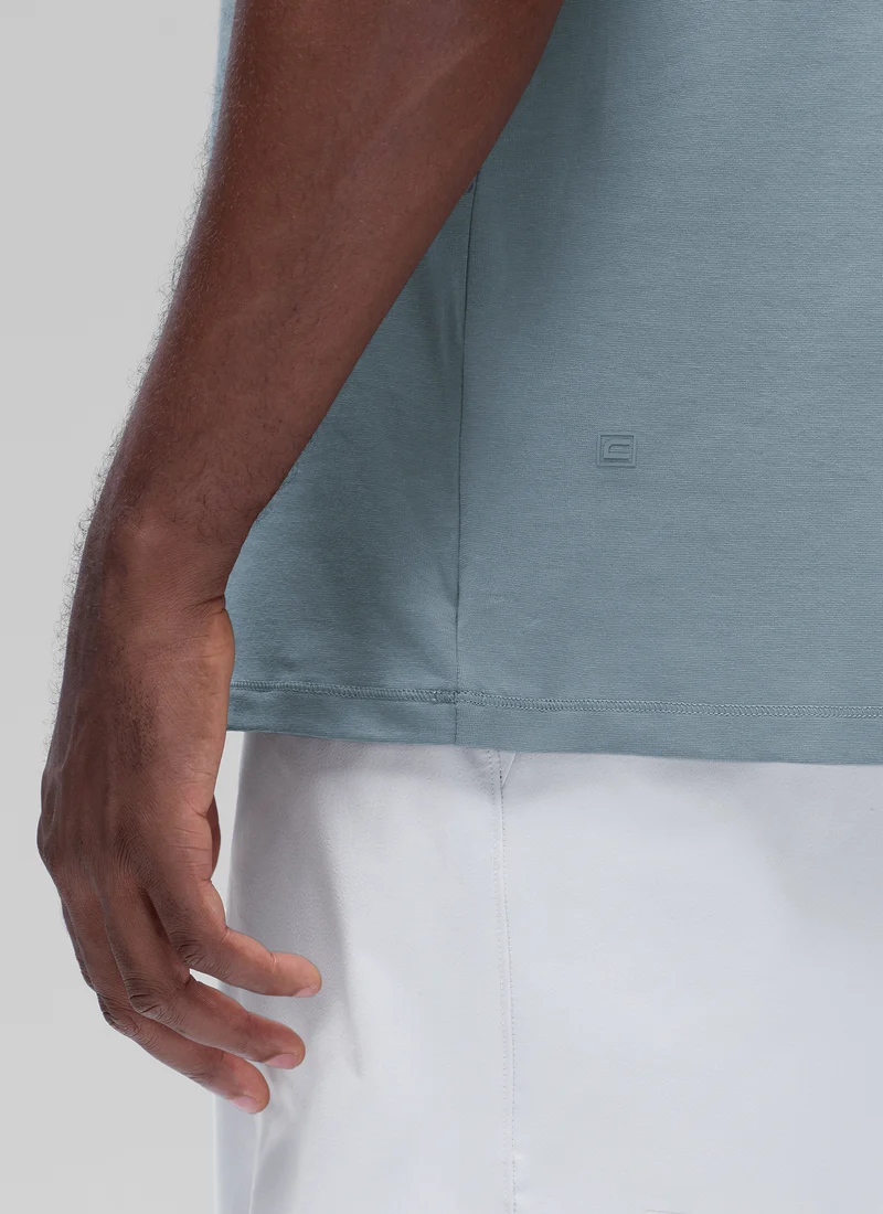 Poly Cotton-Blend Lightweight Short Sleeve