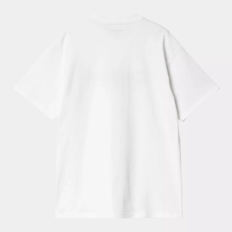 S/S Label Script T-Shirt White