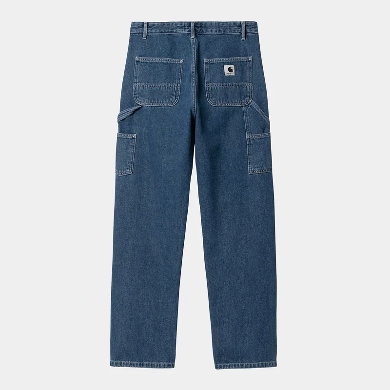 W Pierce Pant Straight Blue Stone Washed