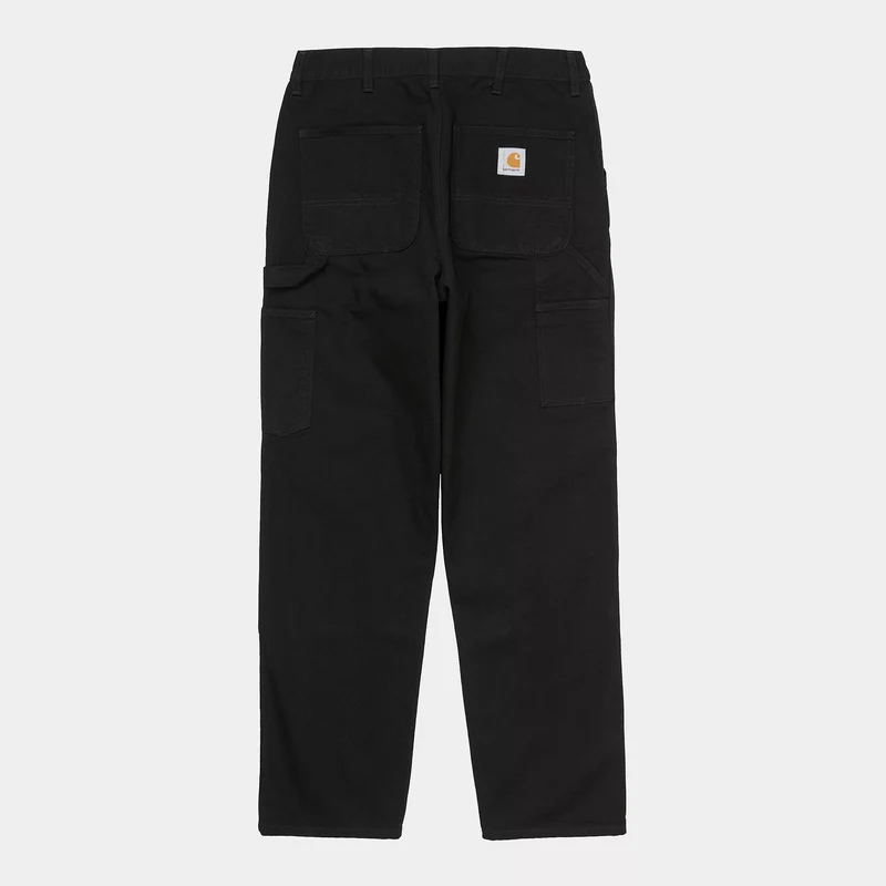 Double Knee Pant Black Rinsed
