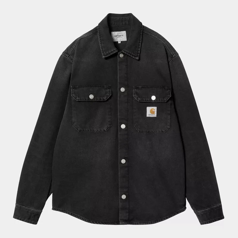 Harvey Shirt Jacket Black Stone Wash