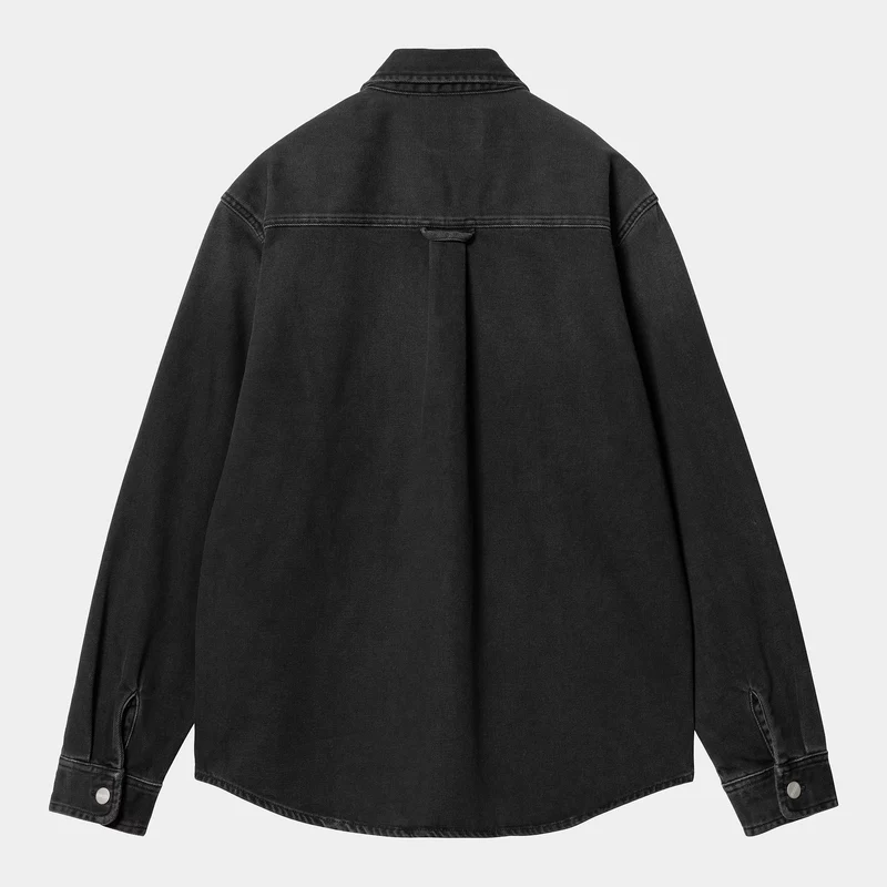 Harvey Shirt Jacket Black Stone Wash