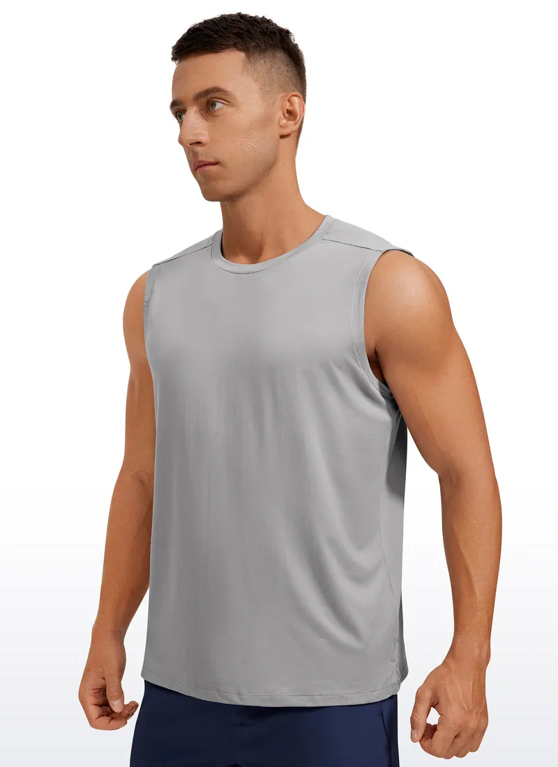 Stretch Quick Dry Tank Tops Crewneck