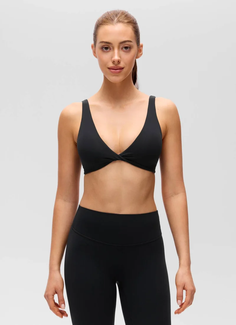 Butterluxe Twist V Neck U Back Sports Bra