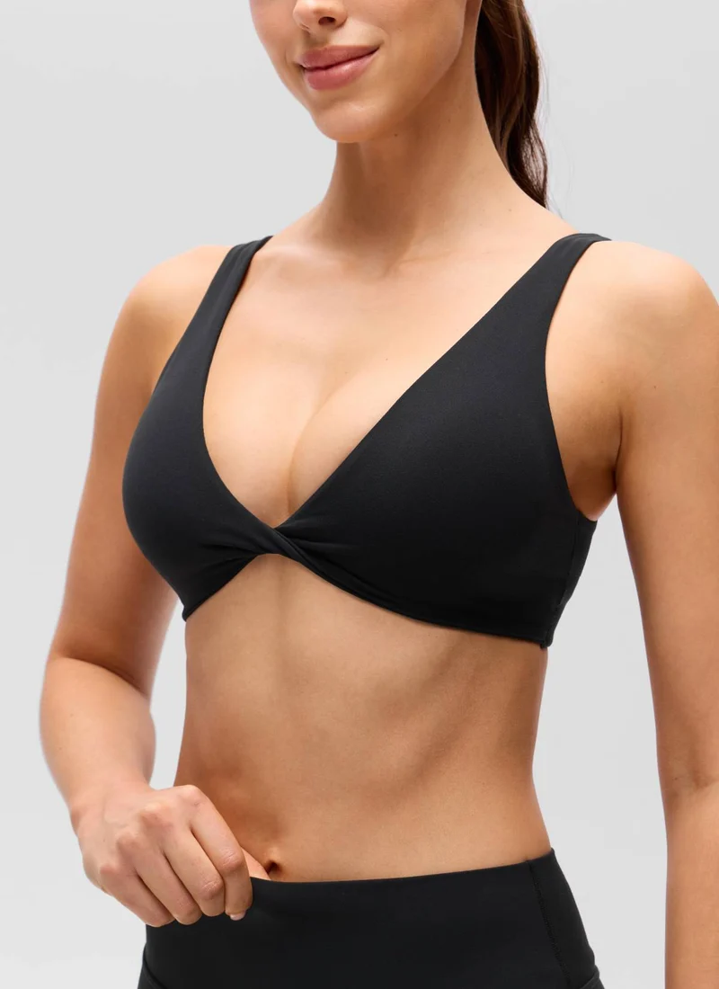 Butterluxe Twist V Neck U Back Sports Bra