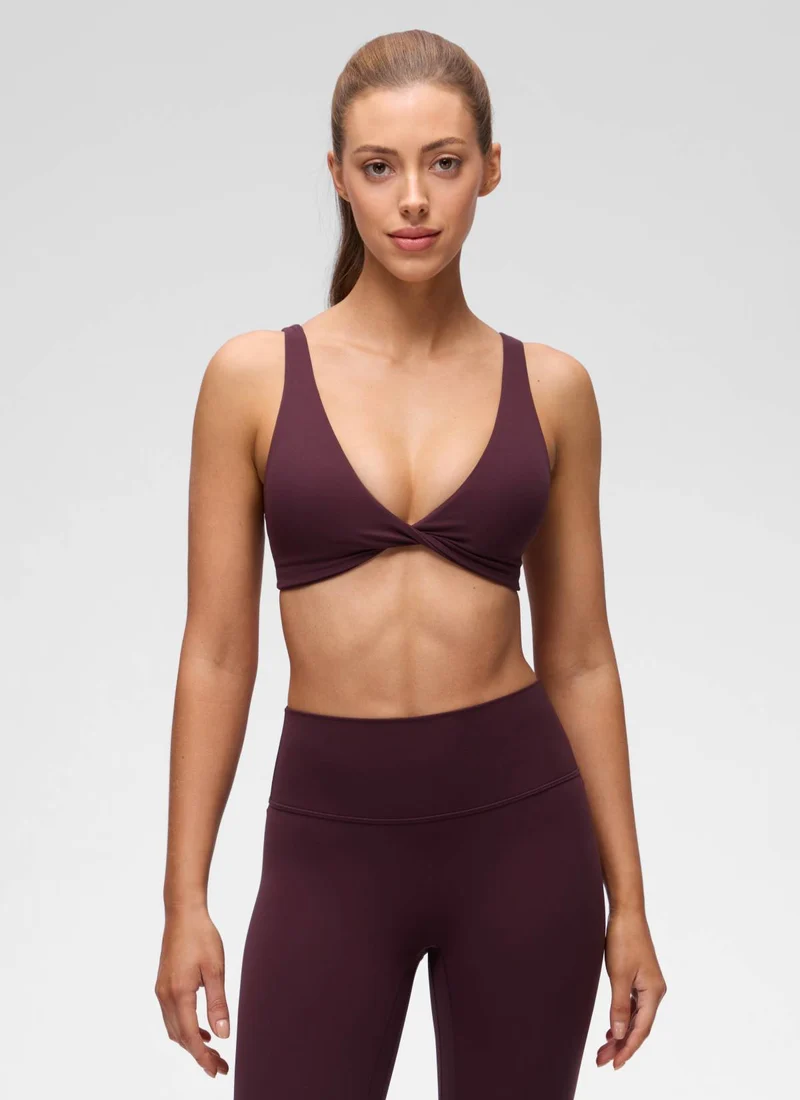 Butterluxe Twist V Neck U Back Sports Bra