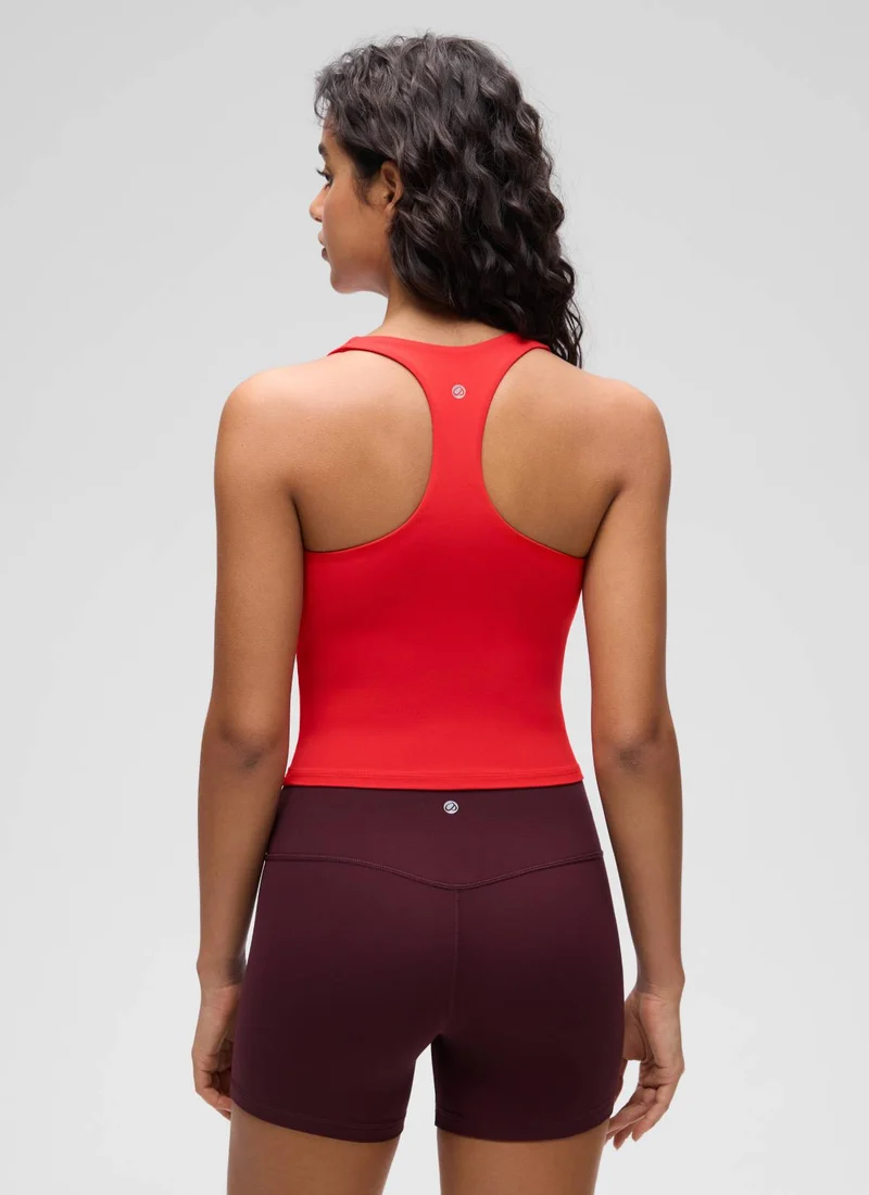Butterluxe V Neck Racerback Shelf Bra Tank
