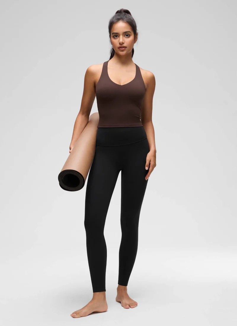 Butterluxe V Neck Racerback Shelf Bra Tank