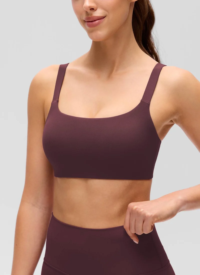 Butterluxe Adjustable Wide Strap Sports Bra