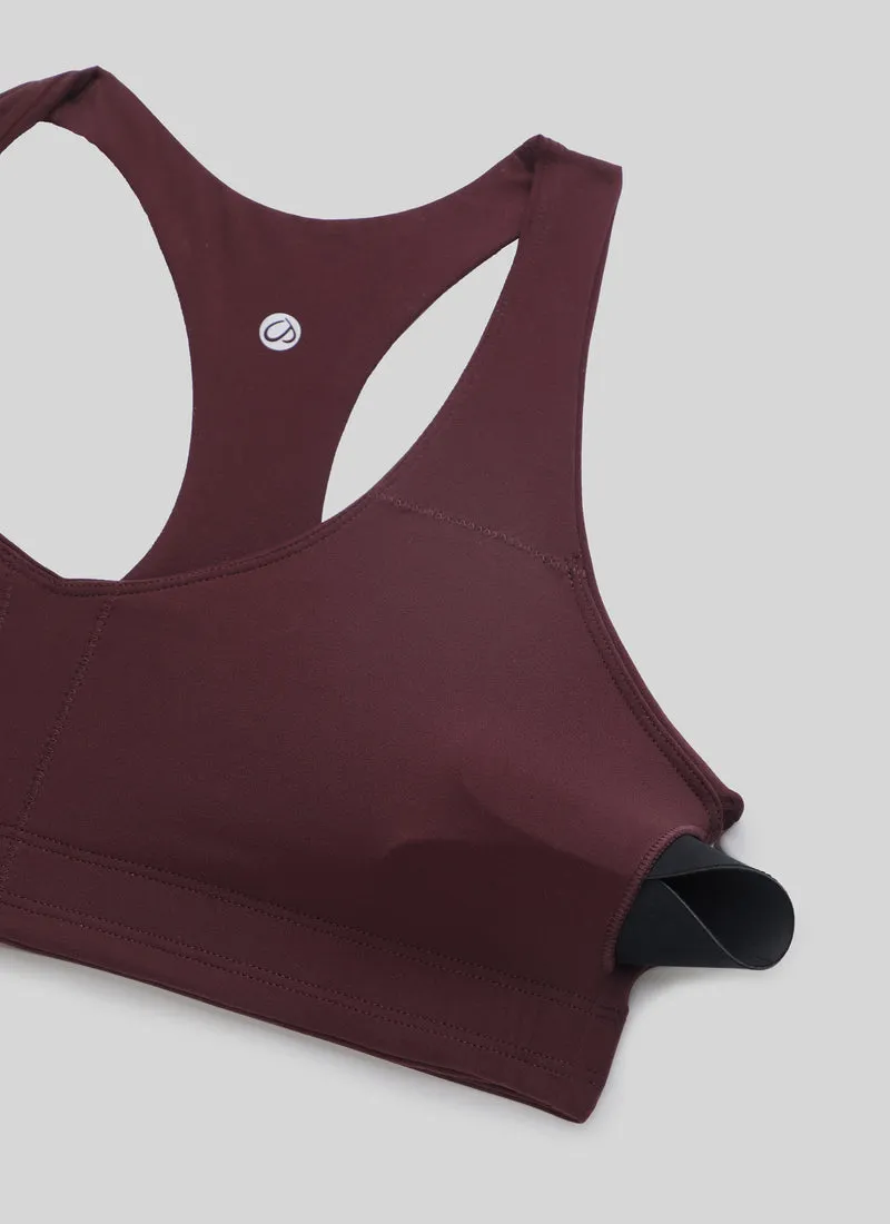Butterluxe V Neck Racerback Sports Bra