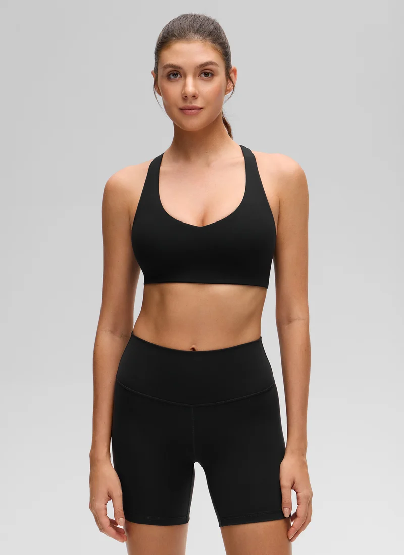 Butterluxe V Neck Racerback Sports Bra