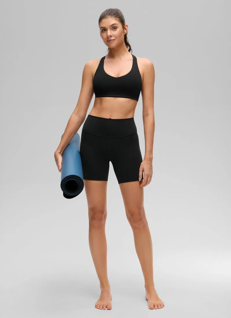 Butterluxe V Neck Racerback Sports Bra