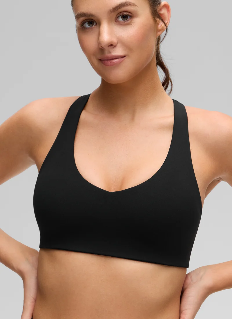 Butterluxe V Neck Racerback Sports Bra