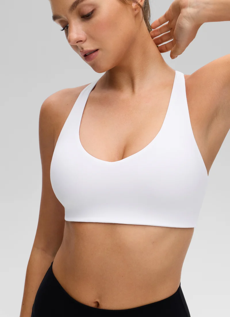 Butterluxe V Neck Racerback Sports Bra
