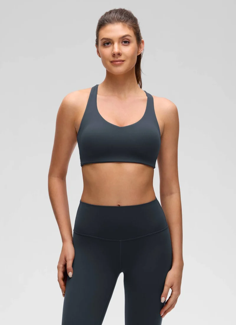 Butterluxe V Neck Strappy Sports Bra
