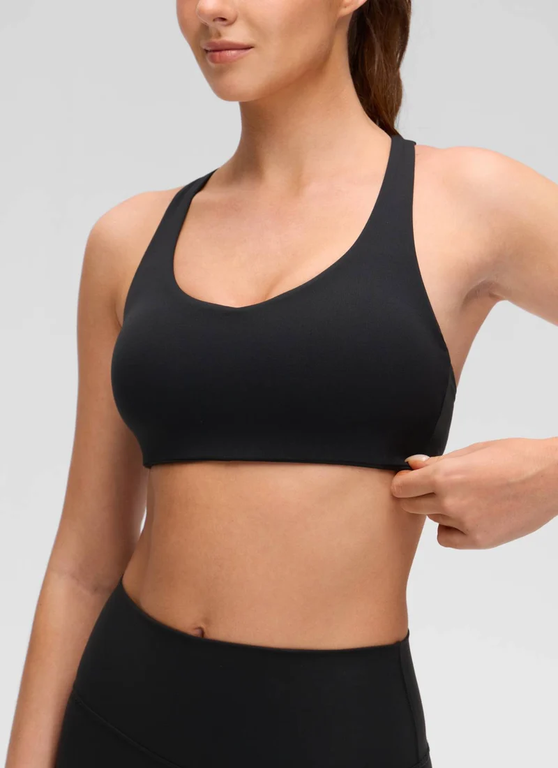 Butterluxe V Neck Strappy Sports Bra
