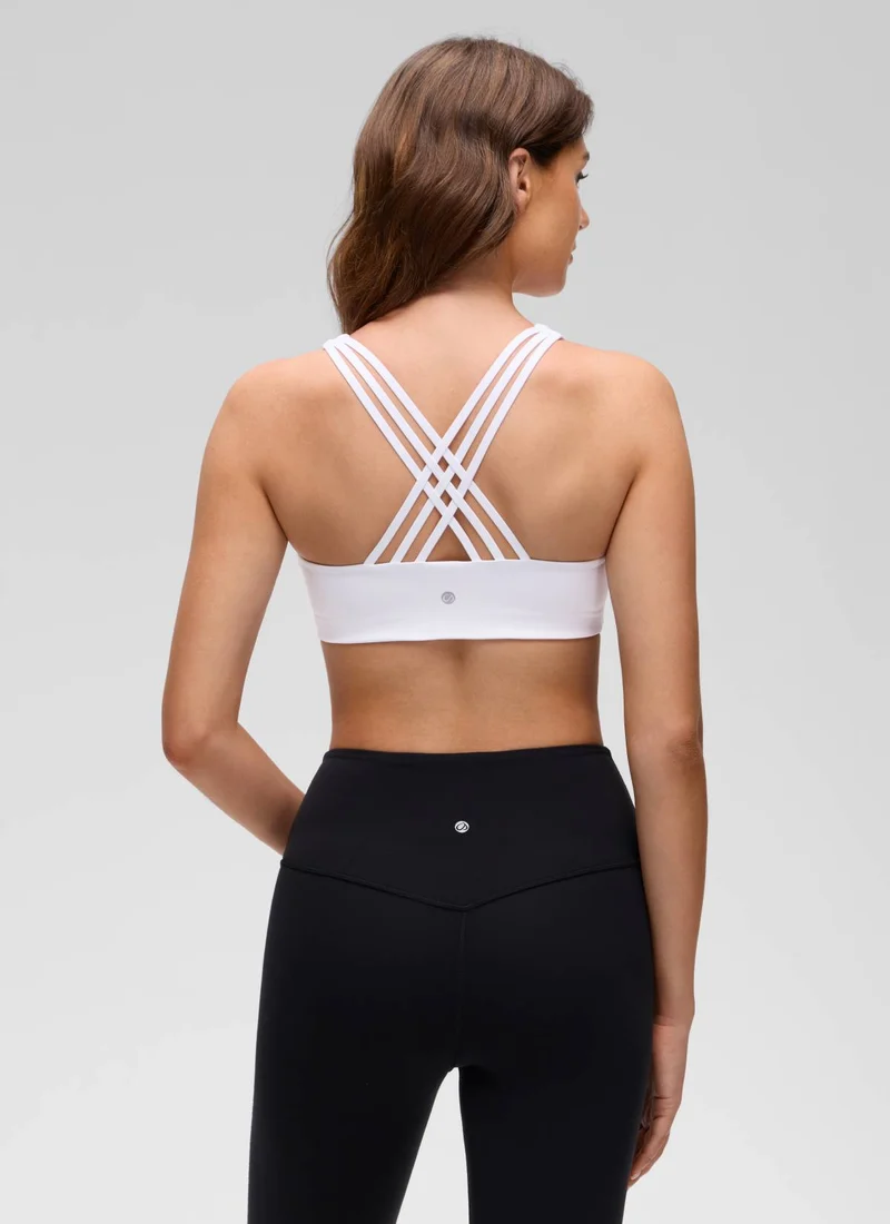 Butterluxe V Neck Strappy Sports Bra