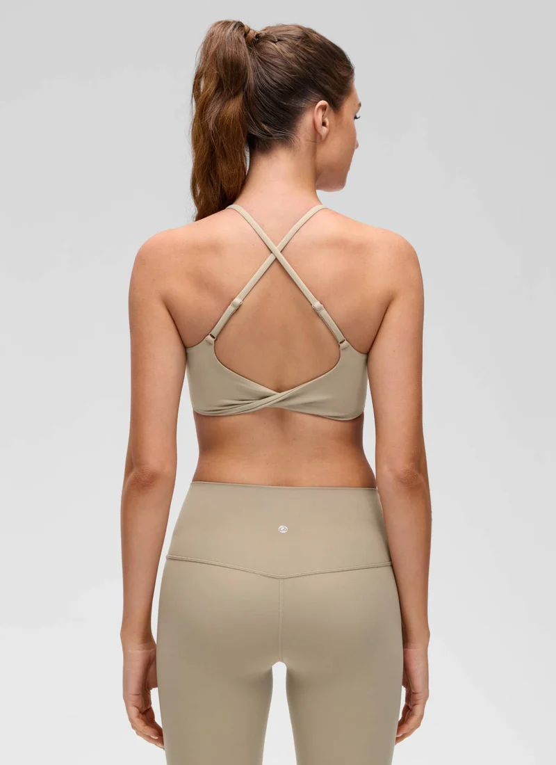 Butterluxe Twist Cross Back Sports Bra