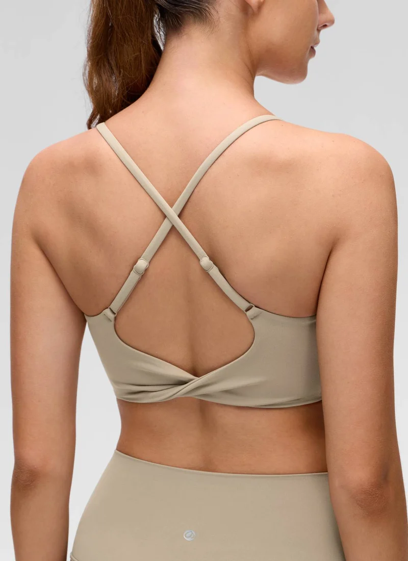 Butterluxe Twist Cross Back Sports Bra