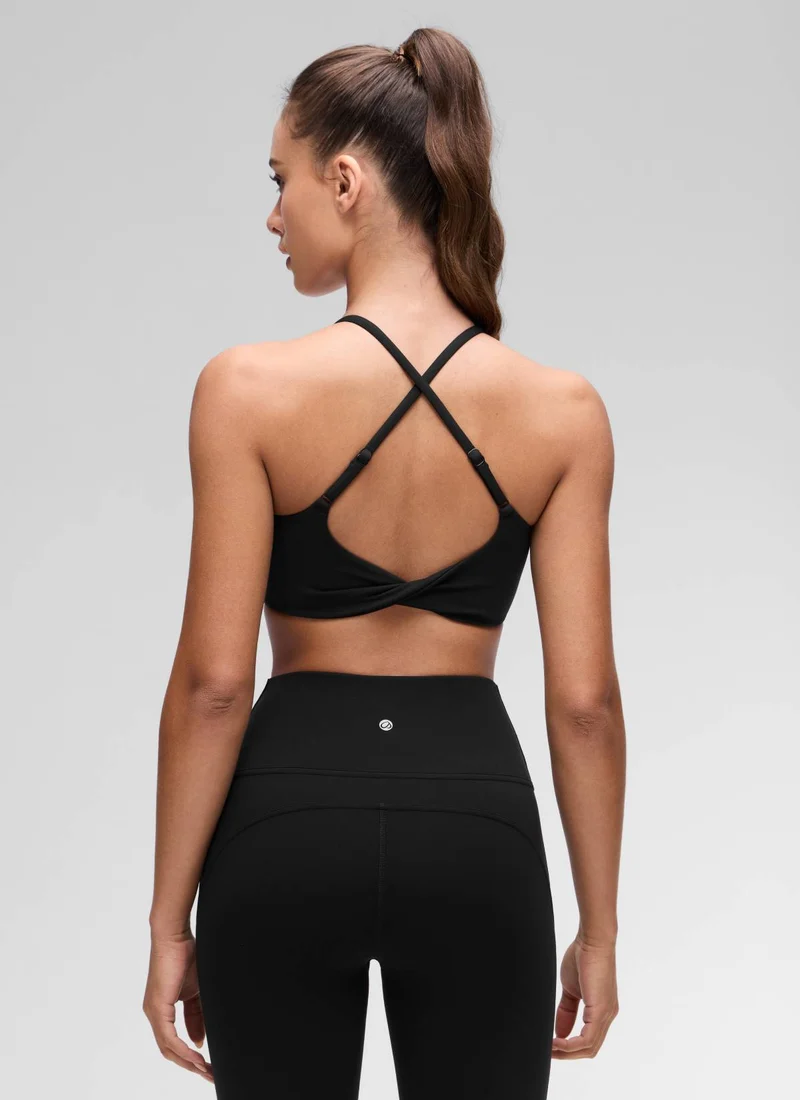 Butterluxe Twist Cross Back Sports Bra