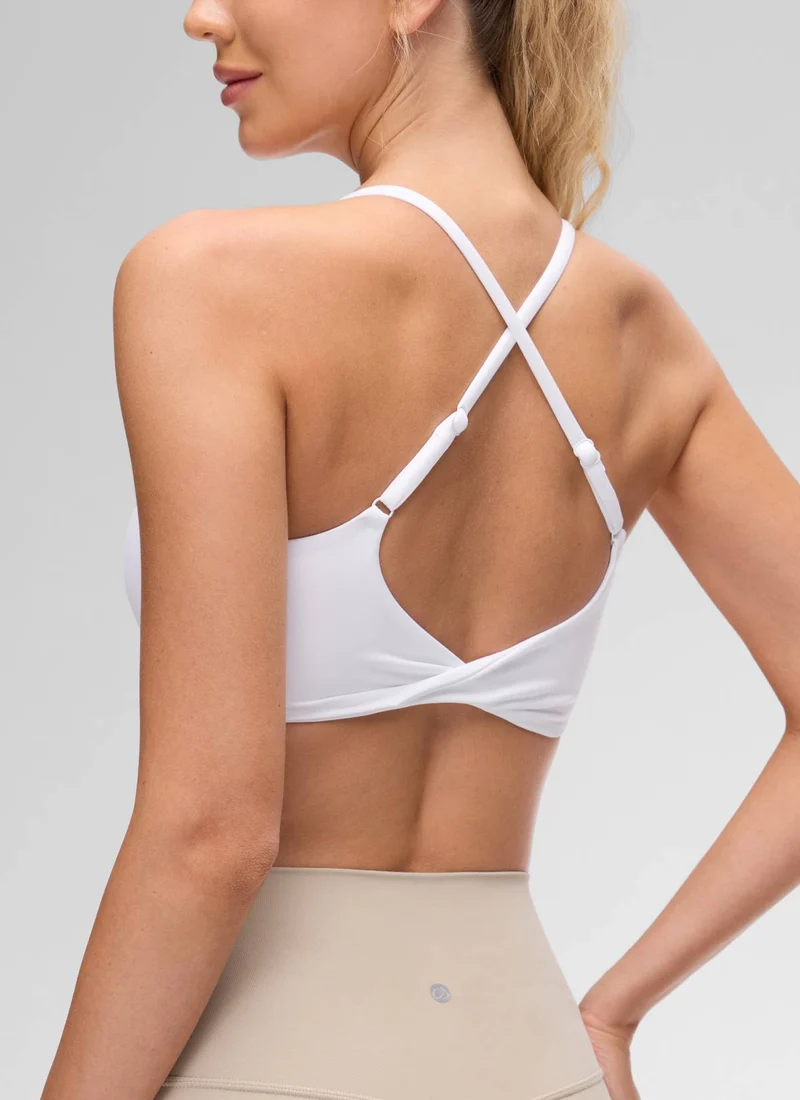 Butterluxe Twist Cross Back Sports Bra