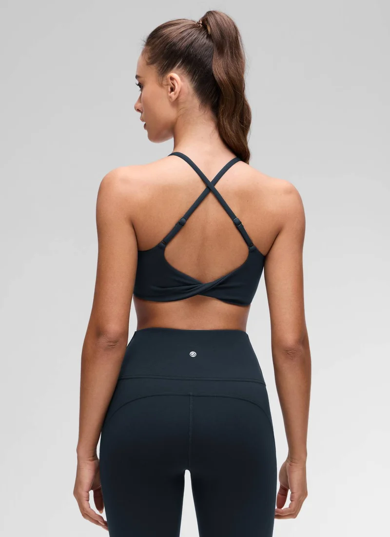 Butterluxe Twist Cross Back Sports Bra