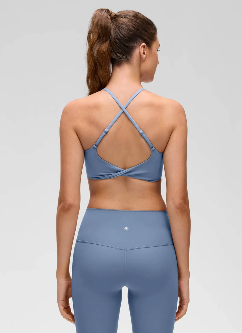 Butterluxe Twist Cross Back Sports Bra