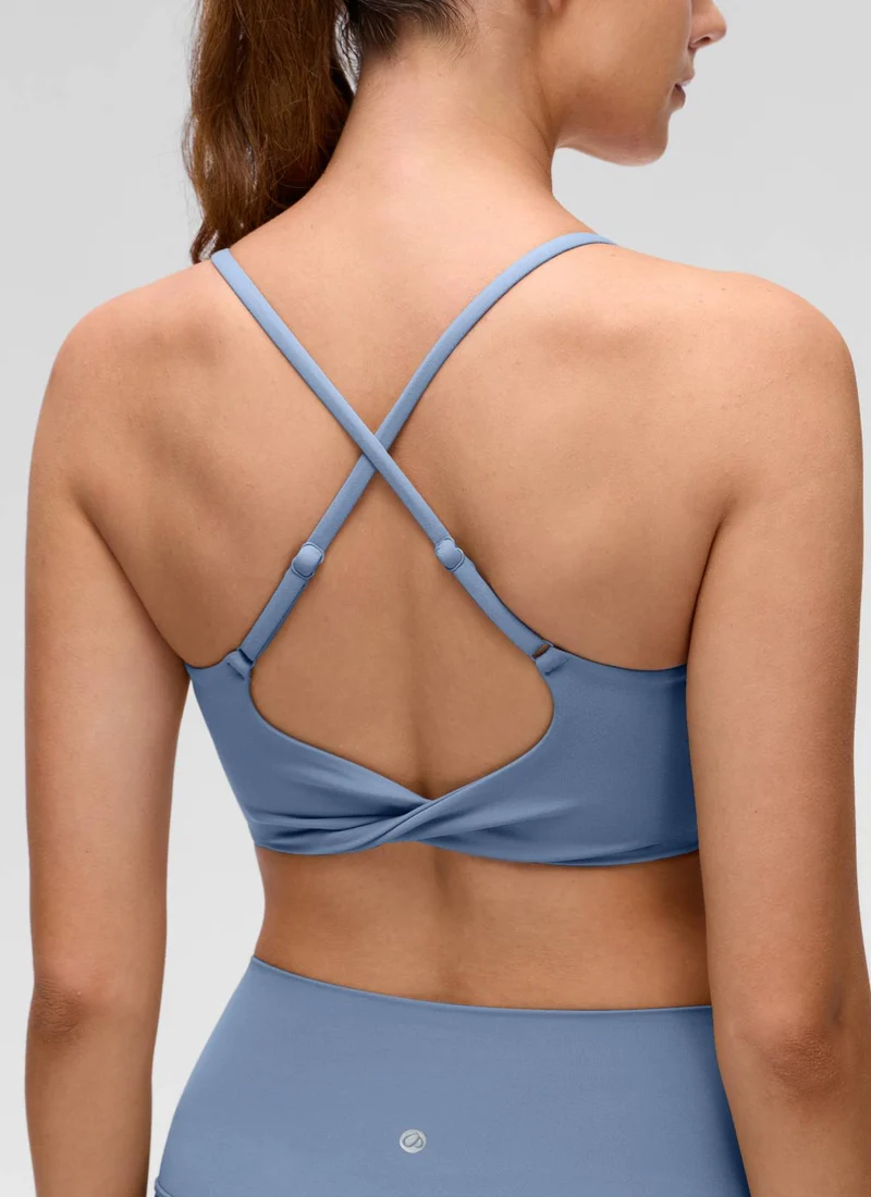 Butterluxe Twist Cross Back Sports Bra