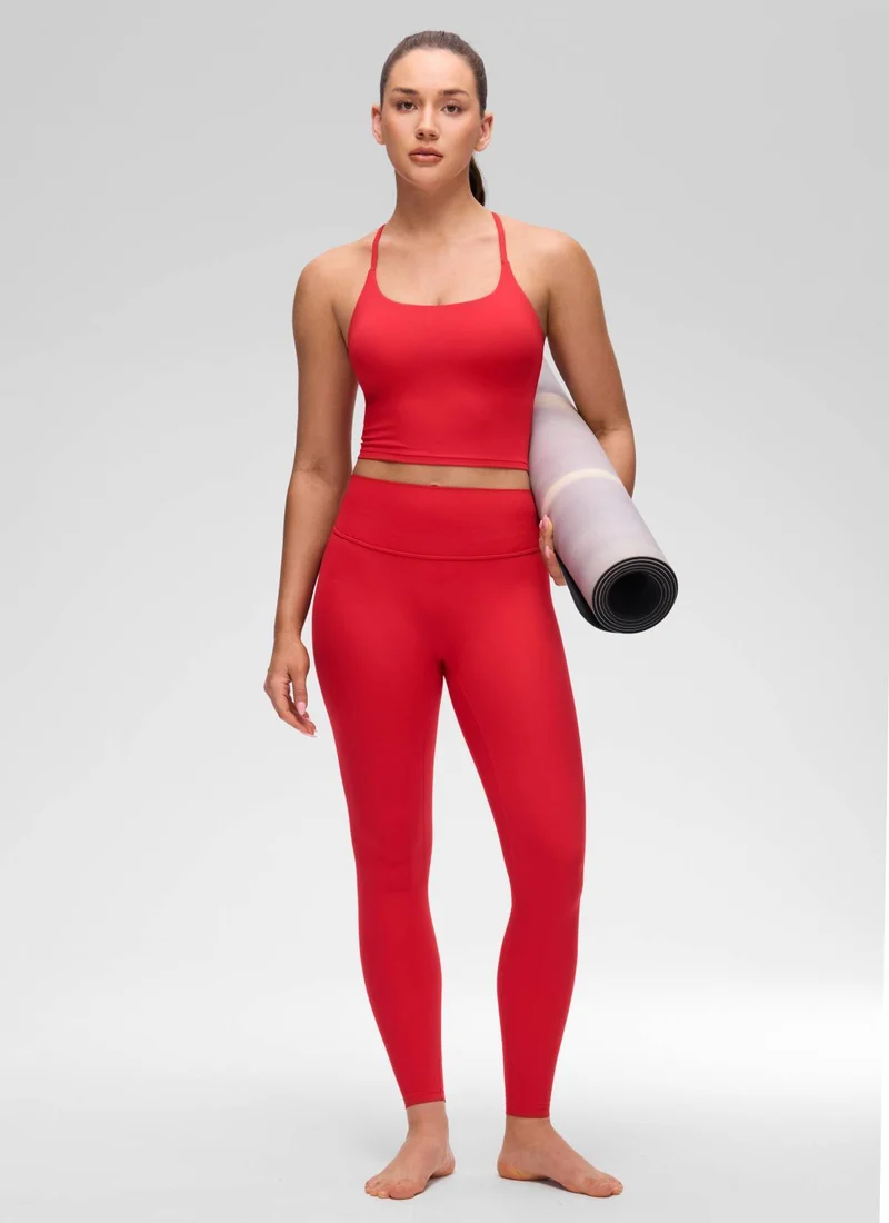 Butterluxe Twist Cross Back Built in Bra Tank