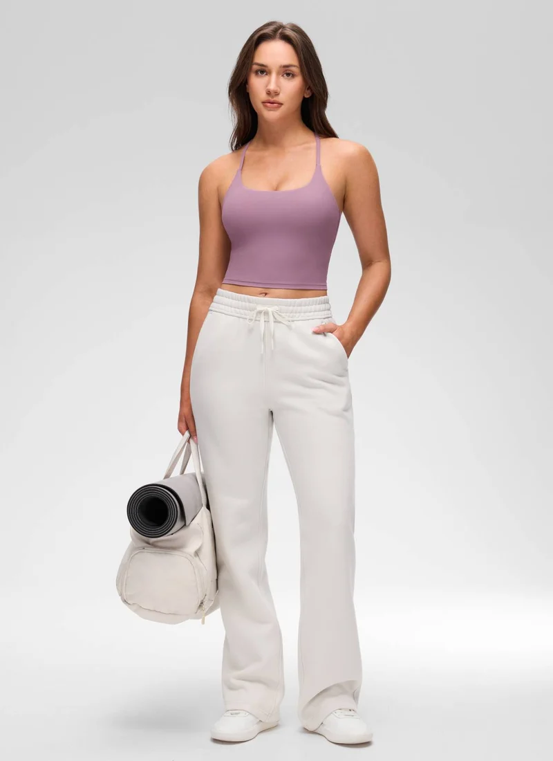 Butterluxe Twist Cross Back Built in Bra Tank