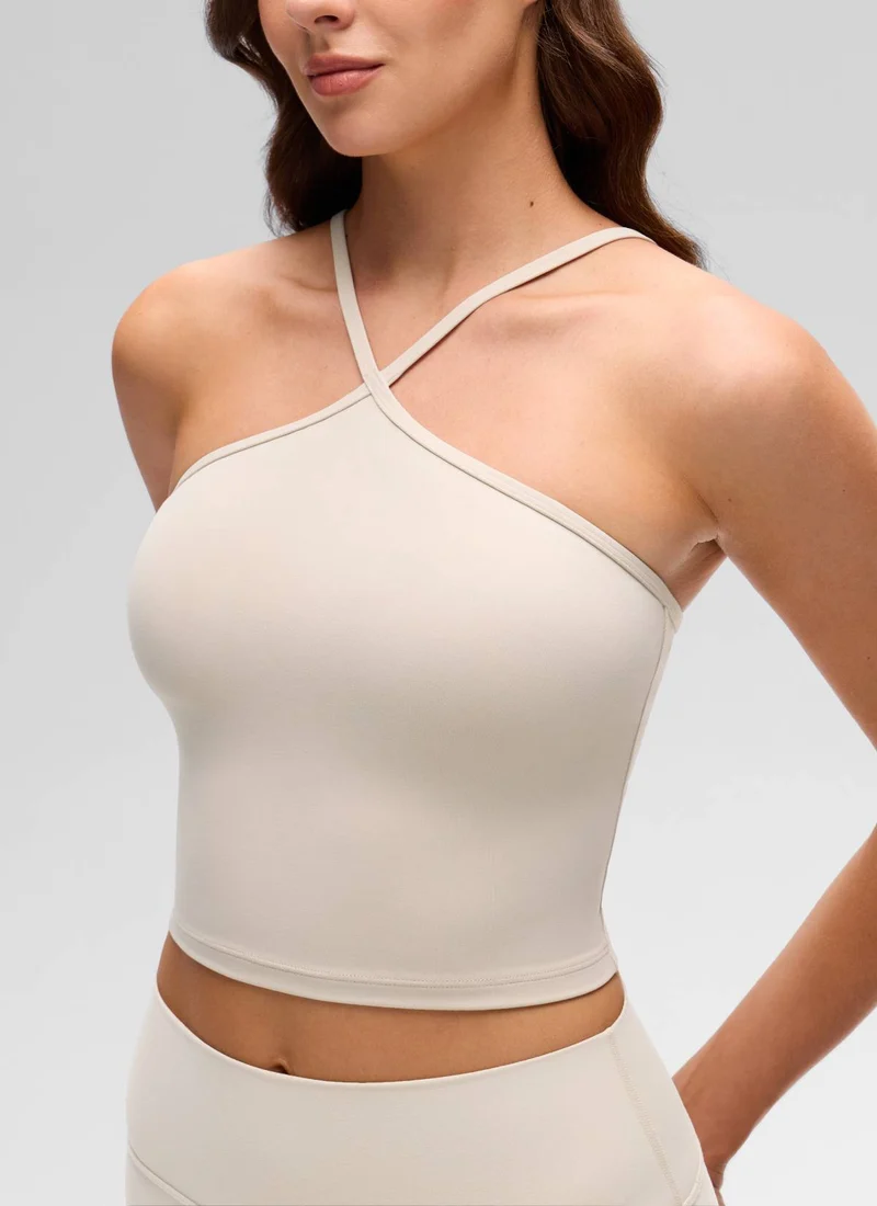 Butterluxe Cross Halter Built in Bra Tank