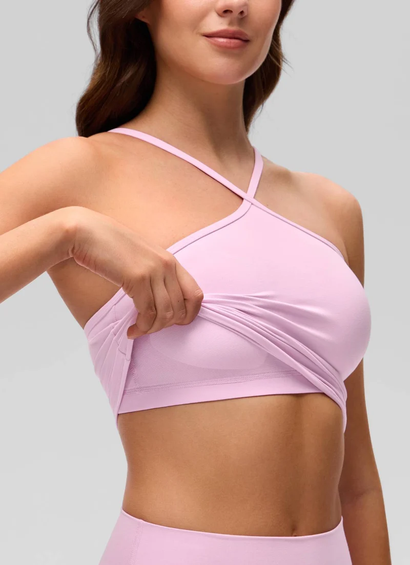 Butterluxe Cross Halter Built in Bra Tank