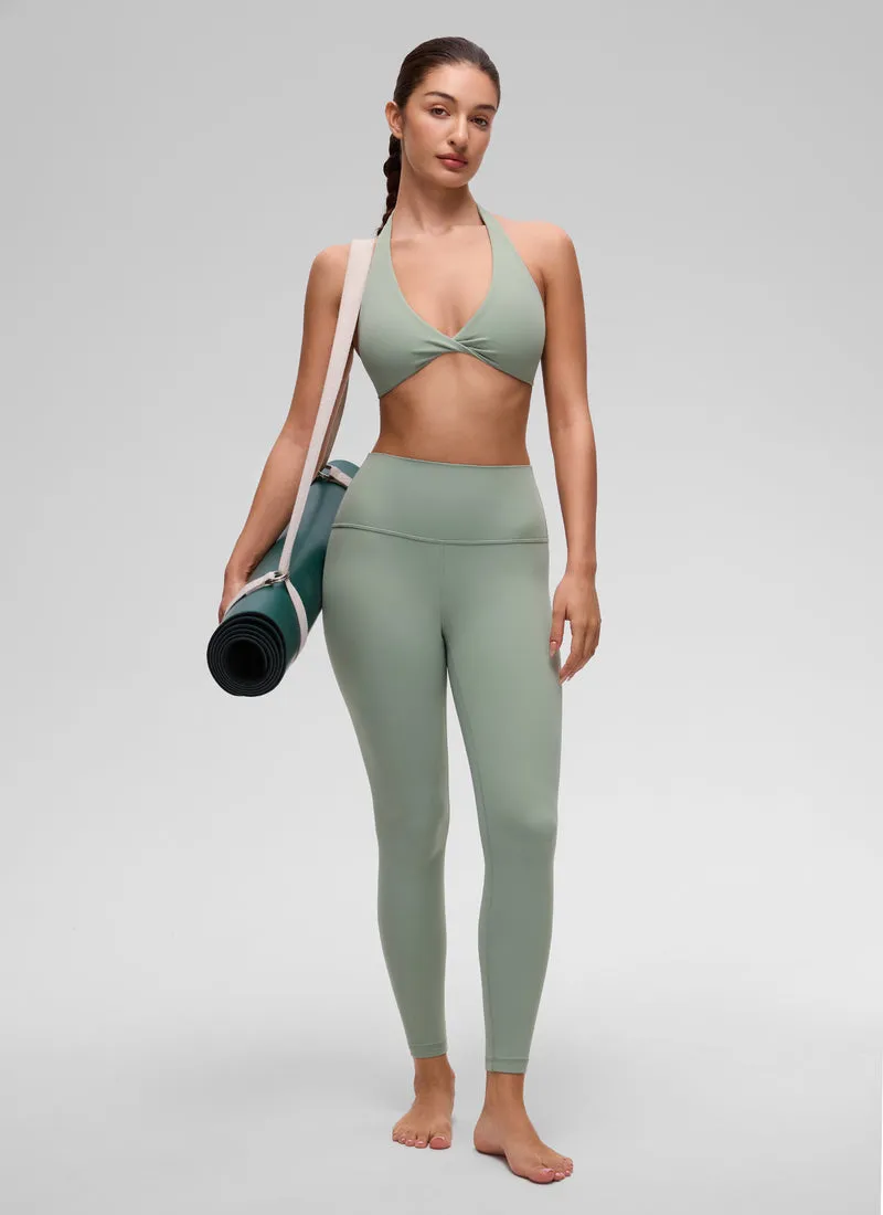Butterluxe Double Lined Twist Halter Sports Bra