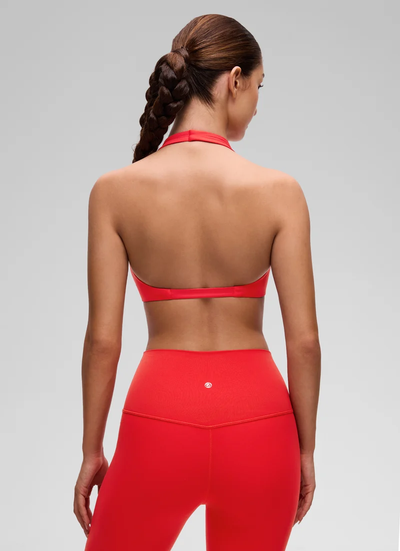 Butterluxe Double Lined Twist Halter Sports Bra